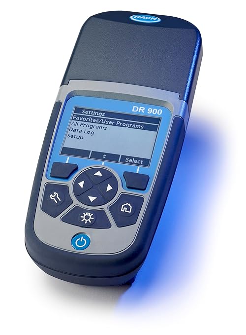 Hach DR900 Multiparameter Handheld Colorimeter, Portable Water Testing, Over 90 Colorimetric Parameters, Waterproof, Dustproof, Shock-Resistant, USB Data Transfer, 9385100