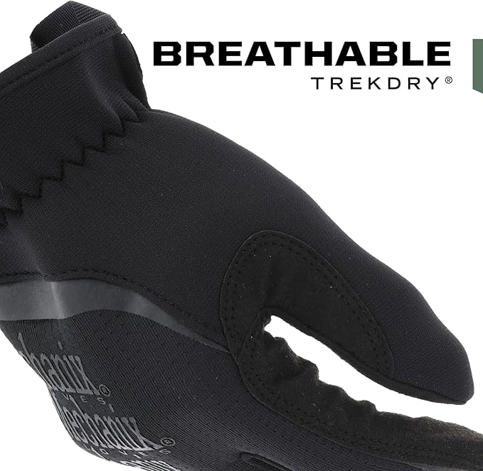 Mechanix Wear FastFit Tactical Gloves - Heavy Duty Lightweight Multipurpose Gloves - Flexible Grip & Reinforced Palm - Touchscreen Capable - Large - Covert Black