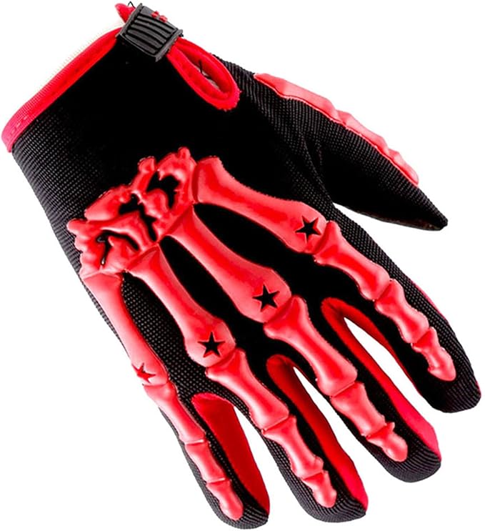 1Storm Youth Motocross Gloves Motorcycle BMX MX ATV Dirt Bike Bicycle Skeleton Cycling Kids Gloves