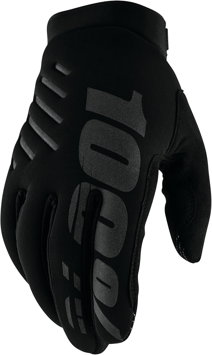 100% BRISKER Cold Weather Motocross & Mountain Bike Gloves - Warm Winter MTB & MX Powersport Racing Protective Gear