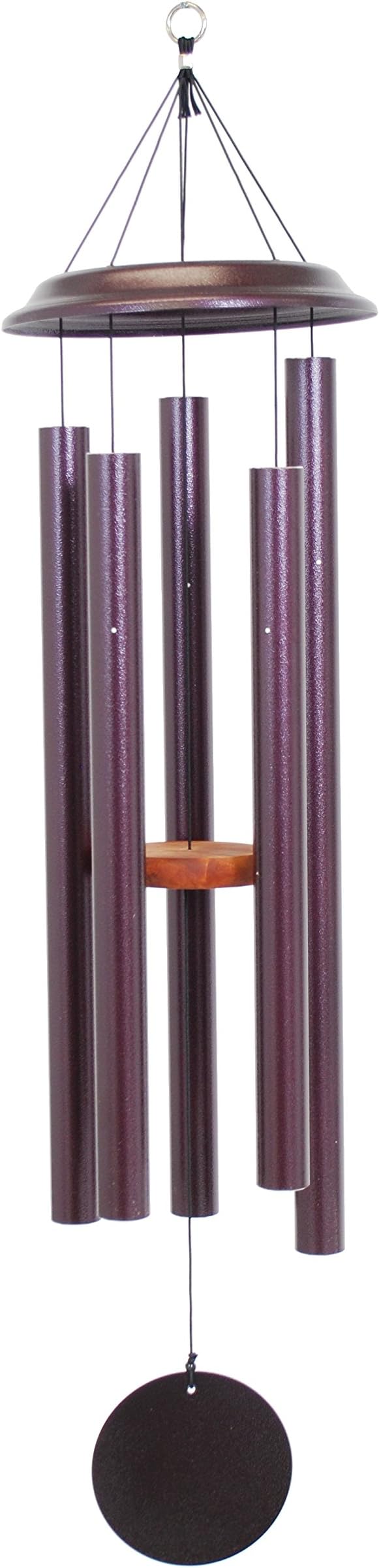 Shenandoah Melodies by Wind River - 47 inch Plum Wind Chime for Patio, Backyard, Garden, and Outdoor décor (Aluminum Chime) Made in The USA