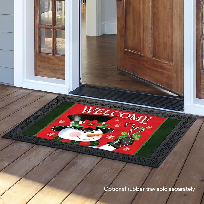Briarwood Lane Christmas Snowman Welcome Doormat