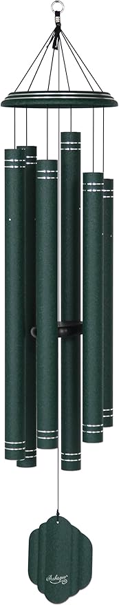 Arabesque by Wind River - 59 inch Emerald Wind Chime for Patio, Backyard, Garden, and Outdoor décor (Aluminum Chime) Made in The USA