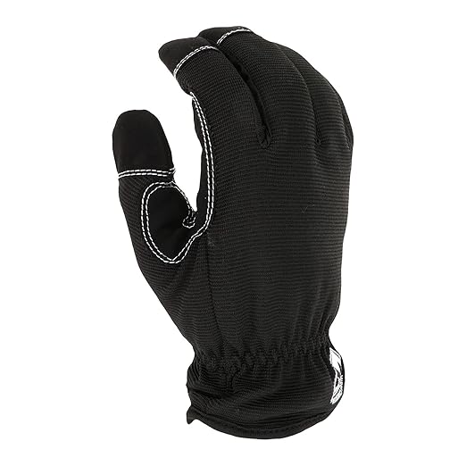 West Chester High-Dexterity Lined Men's Work Gloves, PosiTherm Lining, Winter Weather Gloves, Touch Screen Capable, Black, Large, (96156BK-L)