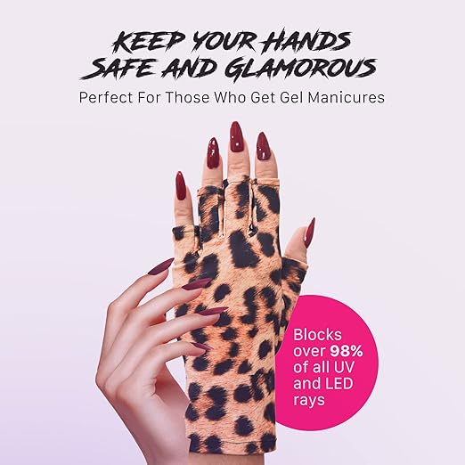 ManiGlovz - The Original UPF 50+ UV Light Protective Nail Gloves | Gel Manicure Gloves and Anti UV Fingerless Gloves for Women | Can be Used as Sun Protection Gloves for Driving | Miss Soni