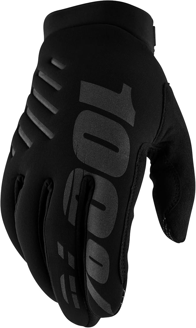 100% BRISKER Cold Weather Motocross & Mountain Bike Gloves - Warm Winter MTB & MX Powersport Racing Protective Gear