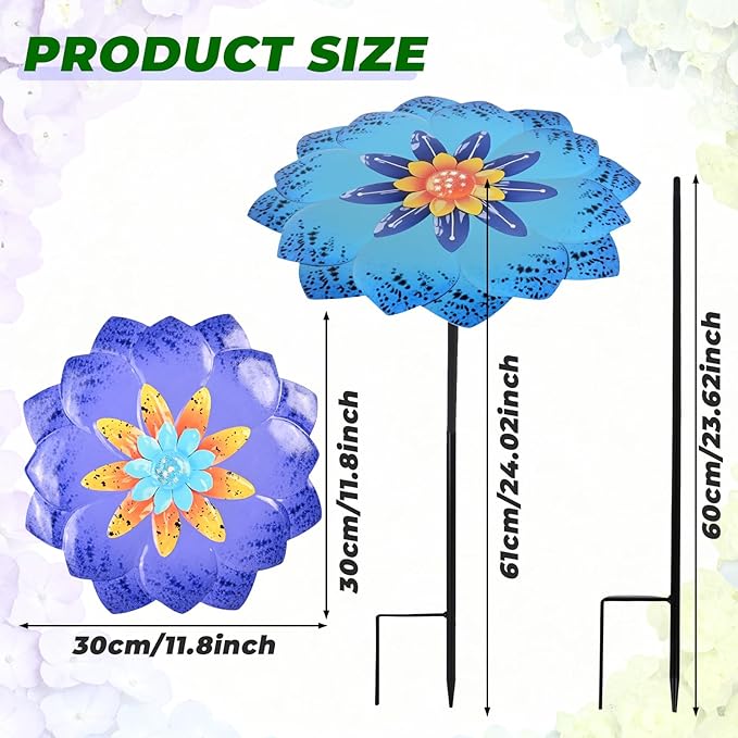 Woskailly 2 Pack Metal Plant Umbrella for Outdoor Small Plants, 12 in Garden Shade Disk for Small Potted, Outdoor Sun Shade Cover for Patio Flowers, Defend Plants From Blazing Sun and Rain