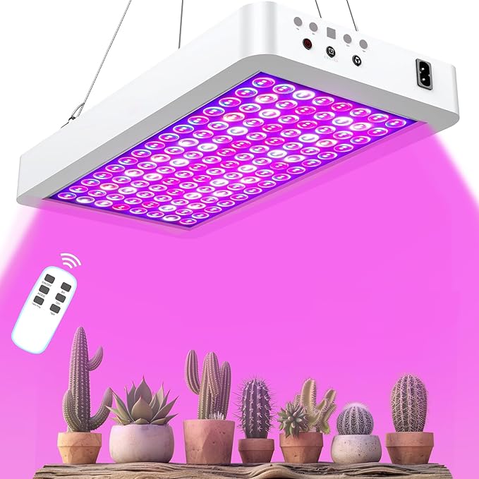 SERWING LED Grow Light Full Spectrum, Plant Grow Light with Veg & Bloom Switch for Hydroponic Indoor Plants LED Grow Lamp with Daisy Chain，with Remote Control