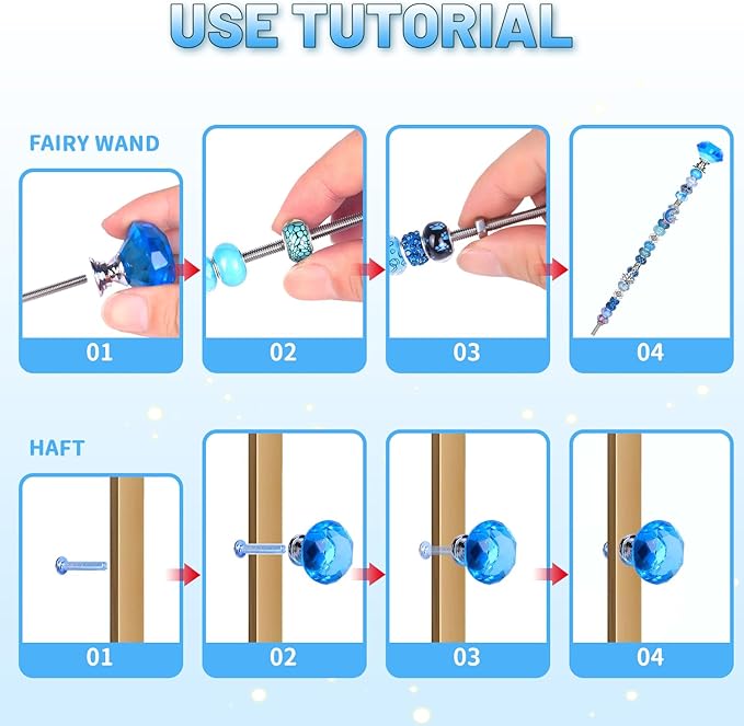 158 Pcs DIY Fairy Wand Garden Stakes Kit,Multiple Color Scheme European Beads Crystal Diamond Tops and 12 or 10 Inch Threaded Rods,Stainless Steel Stakes with Diamond Toppe (Peridot)