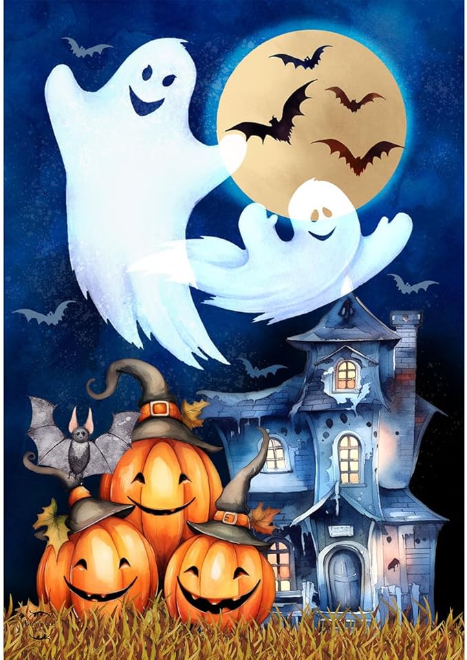 Briarwood Lane Halloween Haunting Garden Flag