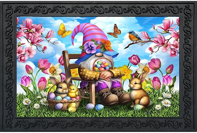 Briarwood Lane Easter Basket Gnome Doormat