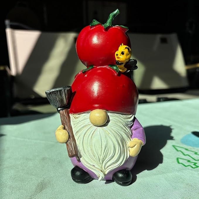 Tomato Gnomes Decorations Decor Gifts Garden Statue for Home Figurines