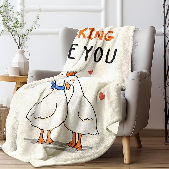 Glydein Valentines Day Gift for Her Him, I Love You Gifts for Her Him, Gifts for Girlfriend Boyfriend, Soft Flannel Love Blanket, Anniversary Birthday Gifts for Women Men - 50 x 60 inches