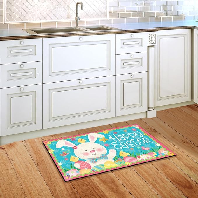Briarwood Lane Easter Bunny and Chicks Primitive Doormat