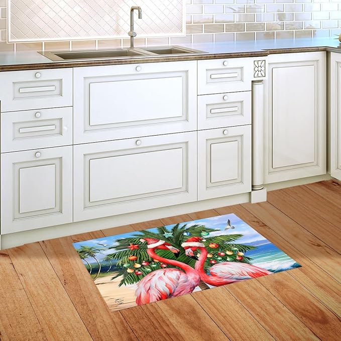 Briarwood Lane Festive Flamingos Doormat