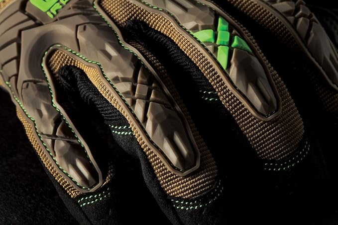 Ironclad EXO Motor Impact Glove; Work Gloves, TPR Impact Protection, (1 Pair), EXO2-PIG-04-L,Brown
