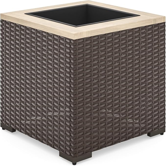 homestyles 6800-24 Palm Springs Outdoor Planter, Beige/Brown