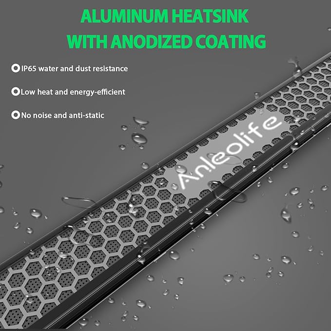 A ANLEOLIFE Stretchable LED Grow Lights with Samsung LM301H EVO Diodes 730W Full Spectrum Dimmable Daisy Chain 5x5ft Coverage Bar Style Commercial Growing Lamp for Greenhouses Plants