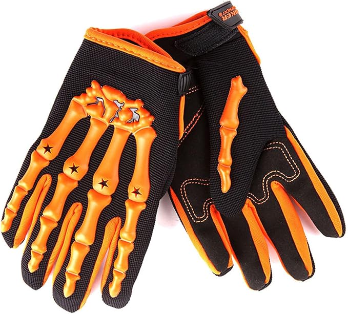 1Storm Youth Motocross Gloves Motorcycle BMX MX ATV Dirt Bike Bicycle Skeleton Cycling Kids Gloves