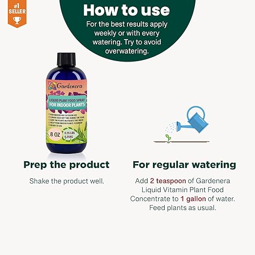 Gardenera Plant Growth Superfood for Lemon Trees with 18 Essential Vitamins & Minerals - Organic Plant Food Fertilizer - Micro-Fungi and Bio-Organisms for Lemon Tree Care & Growth Enhancement - 8oz