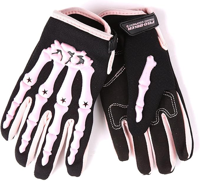1Storm Youth Motocross Gloves Motorcycle BMX MX ATV Dirt Bike Bicycle Skeleton Cycling Kids Gloves