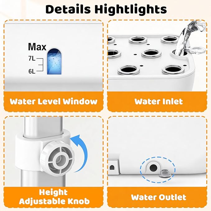 Hydroponics Growing System Kit, 17 Pods Indoor Herb Garden with 2 Fans Air Circulation, 102 28W Grow Light, Smart Water Cycle, Auto Timer, 10L Water Tank, Perfect Indoor Gardening System Gifts (White)