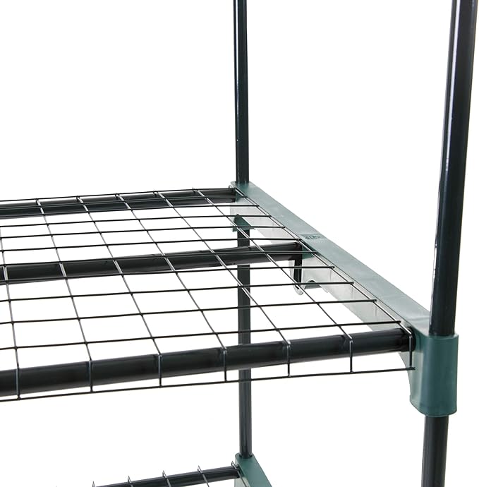 4 Tier Mini Greenhouse - Portable Greenhouse with Rust-Resistant Frame and PVC Cover for Indoor/Outdoor - 27.5x19x63-Inch Green House by Pure Garden