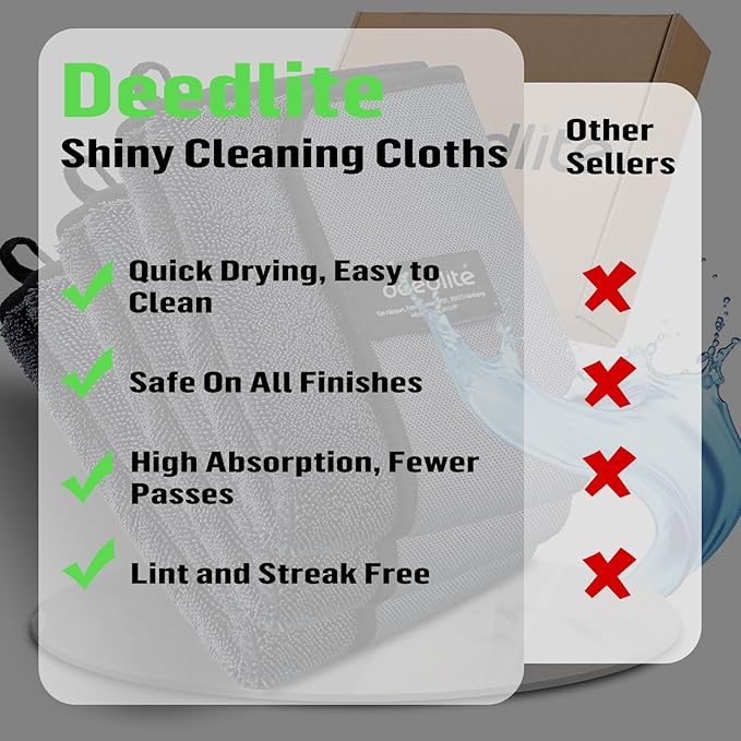 Bath Wipes Shower Cleaning Cloths, Premium Car Drying Towel | Ultra Absorbent Twisted-Loop Design| Microfiber Towel for Car, Shower Cabin, Household