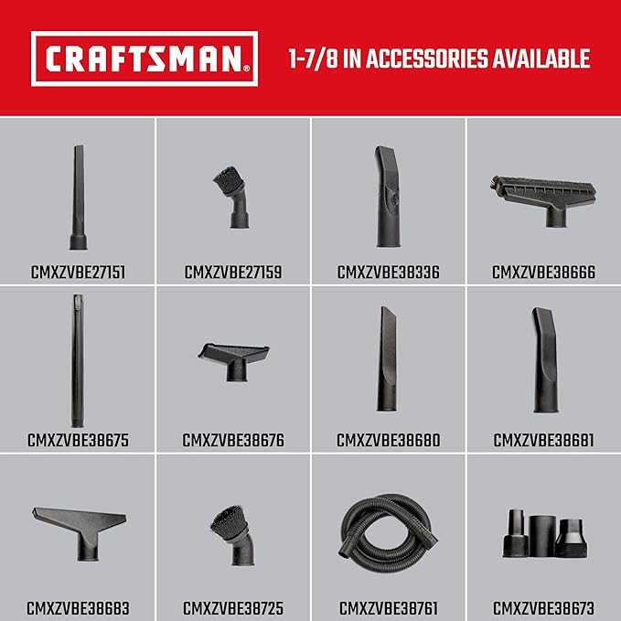 CRAFTSMAN CMXZVBE38675 1-7/8 in. Extension Wand Wet/Dry Vac Attachment for Shop Vacuums (Pack of 4)