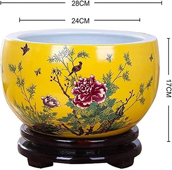Flower pots Flower Pot Exquisite Painted Pattern Light Luxury Style Colorful Planter gardenix Decor Planters