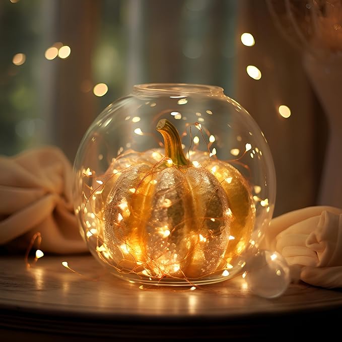 OakHaomie 6 Pack Fairy Lights Battery Operated No Remote LED Starry String Lights 30 Micro Starry LEDs on 10ft Silvery Copper Wire Light for DIY Wedding Centerpiece Table Decorations (Warm White)