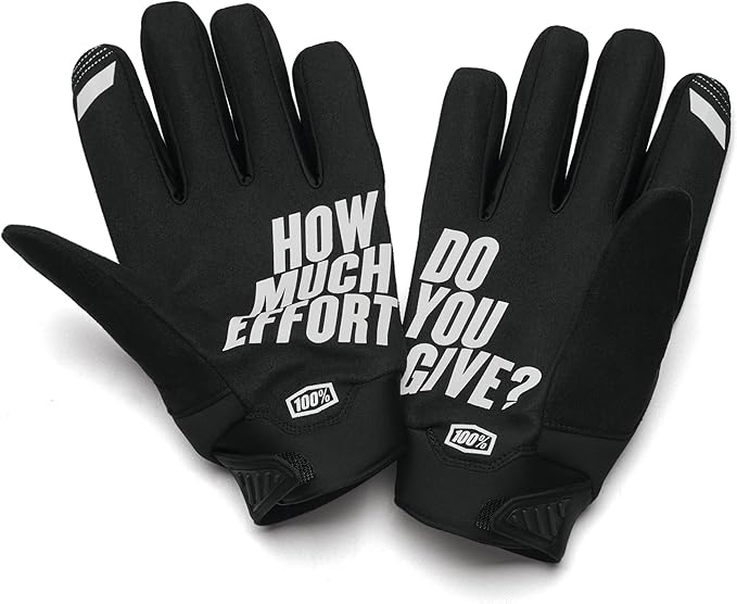 100% BRISKER Cold Weather Motocross & Mountain Bike Gloves - Warm Winter MTB & MX Powersport Racing Protective Gear