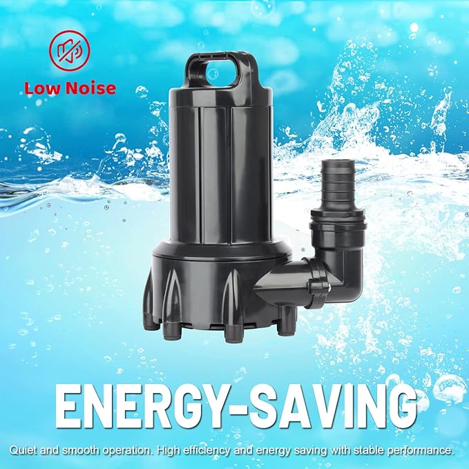 OYO WATER 3000GPH Submersible Outdoor Inline Pond Pump High Head Water Pump for Garden Waterfall Fountain Water Circulation for Koi Fish Pond