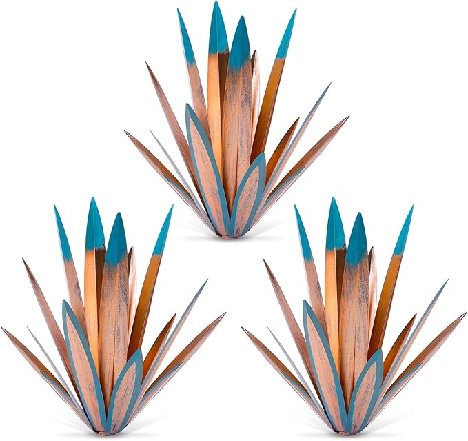 Homight Metal Tequila Country Sculpture DIY Tequila Plant Home Decor Country Tequila Garden Ornament Indooutdoor Statuette Patio Lawn Patio Stake Decoration Gift to The Garden