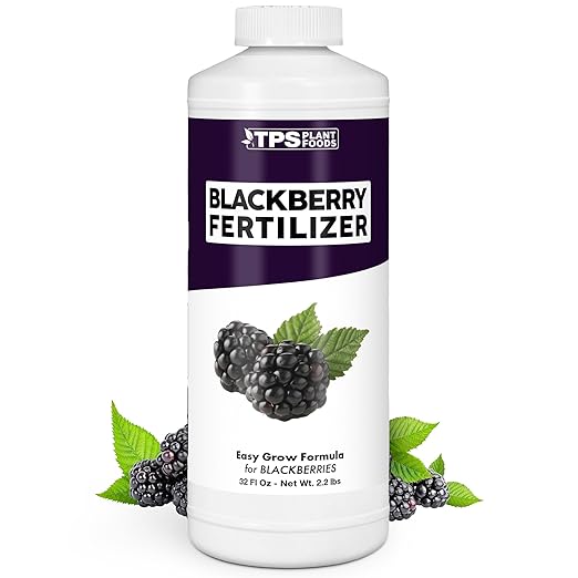 BlackBerry Fertilizer for BlackBerry Plants, Supports Healthy Growth and Plump Berries in BlackBerry Plants, Liquid Fertilizer by TPS Plant Foods, 32 oz (1 Quart)