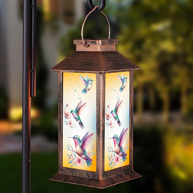 Pawatee Solar Hanging Lanterns, Bronze, 3 LED, Waterproof, Perfect for Garden Decor, Outdoor Gatherings, and Gifting