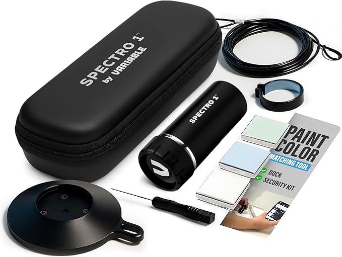 Spectro 1 Mobile Spectrophotometer with Dock & Security Kit, Paint Color Matching Tool and Color Reader, Portable Colorimeter Spectrometer Color Sensor & Paint Scanner Device for Prints & Coatings