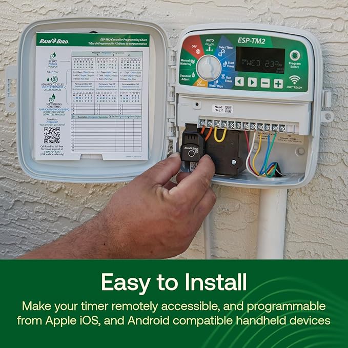 Rain Bird LNK2 Smart WiFi Module (2nd Generation),Compatible with TRU Rain Bird Irrigation Timers and ESP-LXIVM,ESP-ME,ESP ME3,ESP-TM2,LXME2,RZXe Controllers Made After 11/2/16,(Pack of 5)