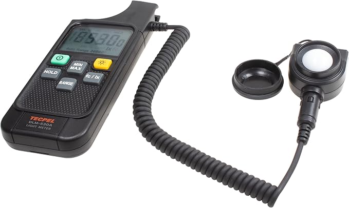 TECPEL DLM-530A Digital Light Meter High-Precision Illuminance Measurement 0.0~19990 Fc / 0.0~199900 Lux
