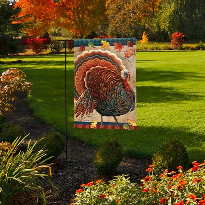 Briarwood Lane Fall Turkey Garden Flag