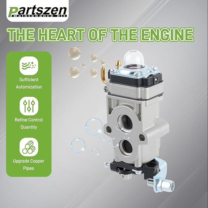 150BT Carburetor Fits for Husqvarna 150BT (Before 2022), 350BT 360BT 560BTS 150BF 350BF 560BFS Backpack Leaf Blower Replace 581155801 502845001 577144601 Tune up Kit
