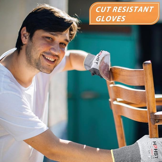 Cut Resistant Gloves Level A6 Cut Proof Work Gloves Smart Touch