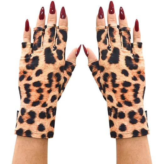 ManiGlovz - Original UPF 50+ UV Light Protective Nail Gloves | Gel Manicure & Anti UV Fingerless Gloves for Women | Driving Sun Protection