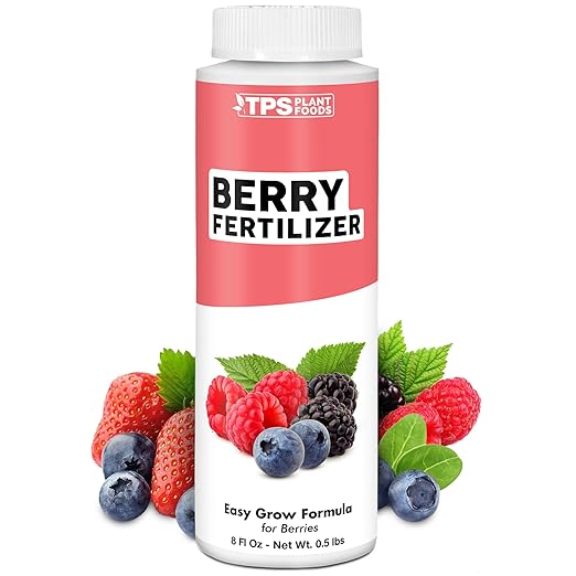 Berry Fertilizer, Complete Liquid Strawberry and Blueberry Plant Food, Great for All Berries, 8 oz (250mL)