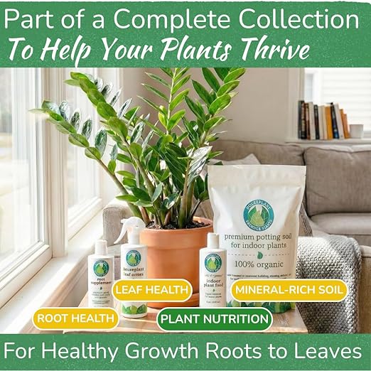 Indoor Plant Food by Houseplant Resource Center - Organic Liquid Fertilizer for Pothos, Peace Lily, Monstera, Cactus and More - 8 oz