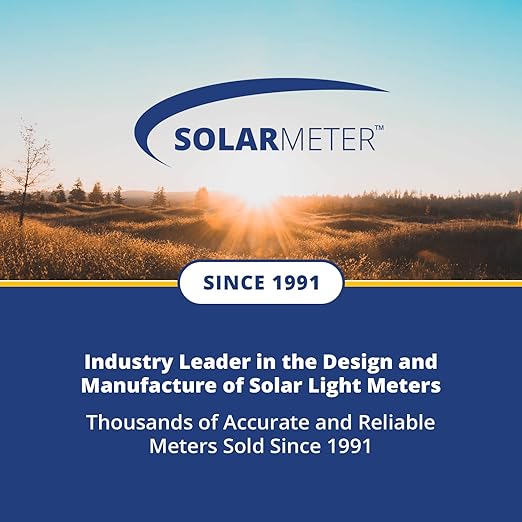 Solarmeter Model 6.5 UV Index Meter, Handheld Digital Radiometer for Measuring Ultraviolet Light, Measures 280-400 nm with Range from 0-199.9 UV Index, Made in USA