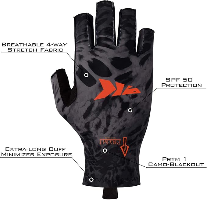KastKing Sol Armis Sun Gloves UPF50+ Fishing Gloves UV Protection, Sun Protection for Outdoor, Kayaking, Rowing