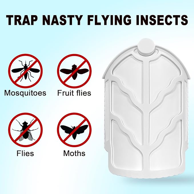 16 Pack Flying Insect Trap Refills Compatible with Flying Insect Trap M364 and Max, Safe with Kids & Pets
