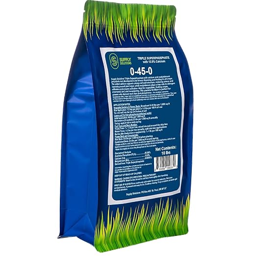 Supply Solutions | 0-45-0 Triple Superphosphate with 13.5% Calcium | High Phosphorus Bloom Booster Fertilizer for Indoor Plants, Flowers, Orchids, Citrus, Lawns, Vegetables & Fruit Trees (10 Pounds)