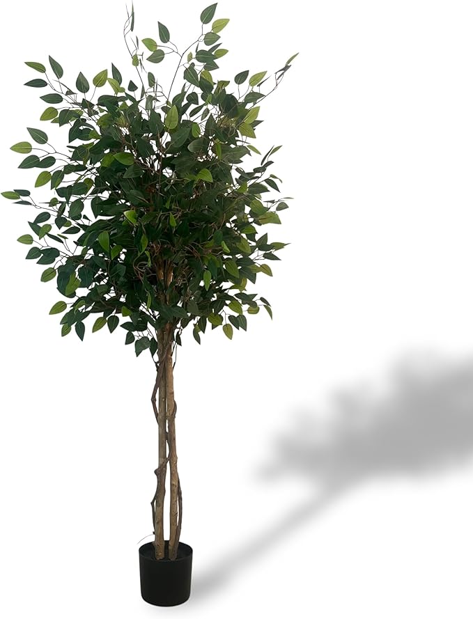 XBrand 63-Inch Artificial Ficus Tree